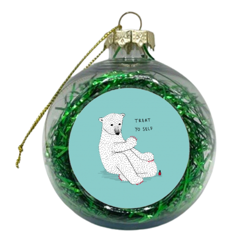 Classy Claws - xmas bauble by Martina Scott