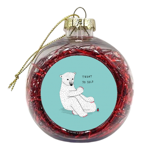 Classy Claws - xmas bauble by Martina Scott