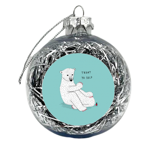 Classy Claws - xmas bauble by Martina Scott