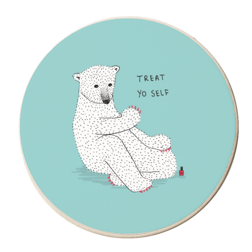 Classy Claws - personalised beer coaster by Martina Scott