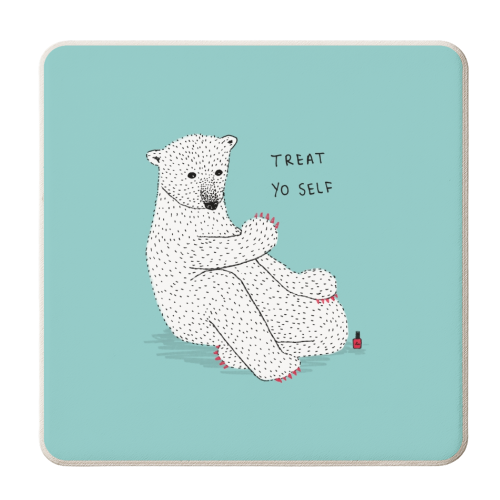 Classy Claws - personalised beer coaster by Martina Scott