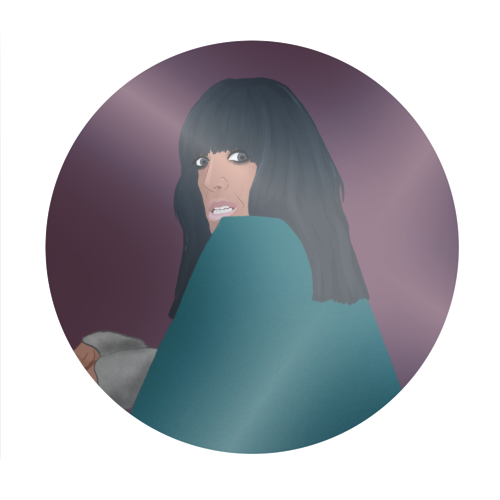 Claudia - Circle Sticker by The Queer Store