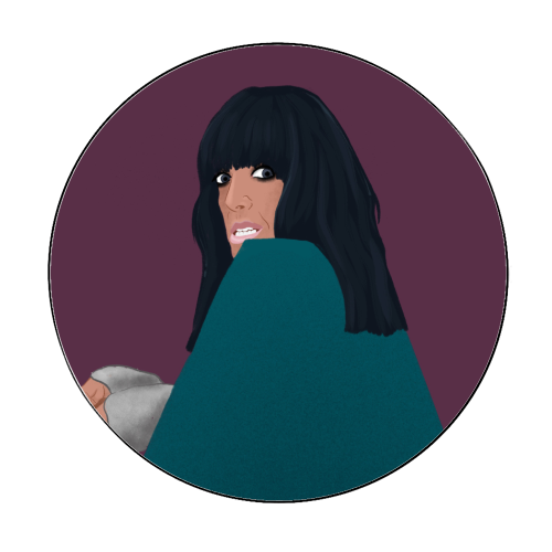 Claudia - Circle Sticker by The Queer Store