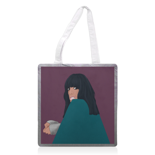 Claudia - printed canvas tote bag by The Queer Store
