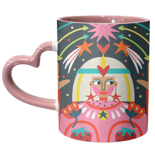 CLEO STAR GAZING - unique mug by Nichola Cowdery