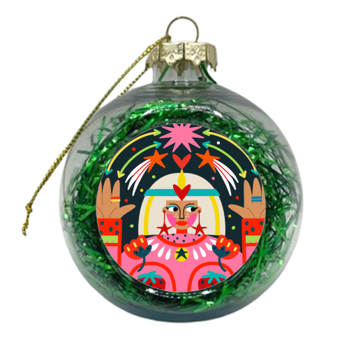 CLEO STAR GAZING - xmas bauble by Nichola Cowdery