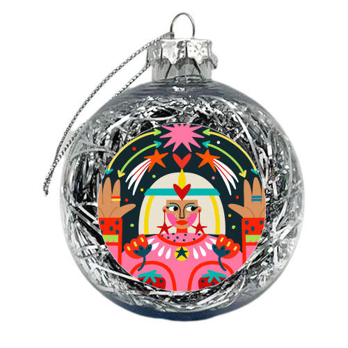 CLEO STAR GAZING - xmas bauble by Nichola Cowdery