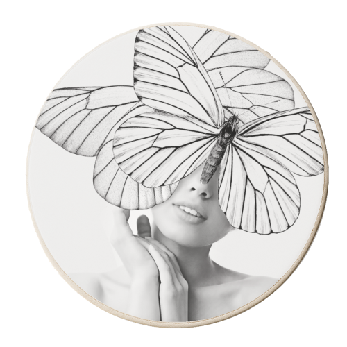 Clhara - personalised beer coaster by Larissa Grace