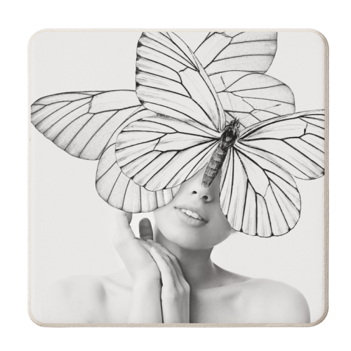 Clhara - personalised beer coaster by Larissa Grace