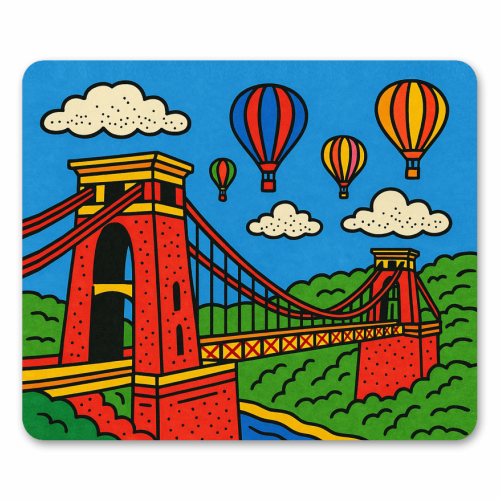 Clifton Suspension Bridge - mouse mat by Ms Doodle
