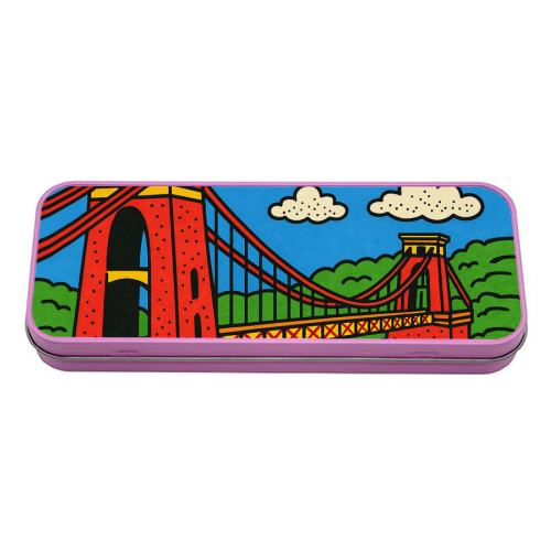 Clifton Suspension Bridge - tin pencil case by Ms Doodle