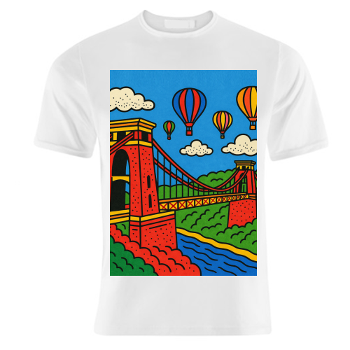 Clifton Suspension Bridge - unique t shirt by Ms Doodle