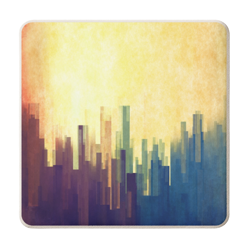 Cloud City - personalised beer coaster by DejaReve