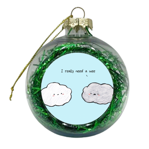 Clouds - xmas bauble by Ellie Bednall
