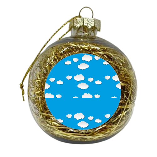 clouds - xmas bauble by Martha Molefe