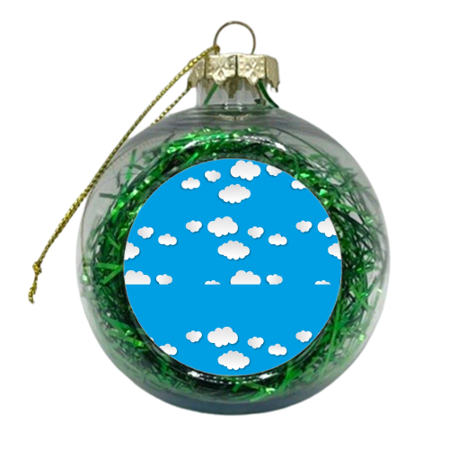 clouds - xmas bauble by Martha Molefe