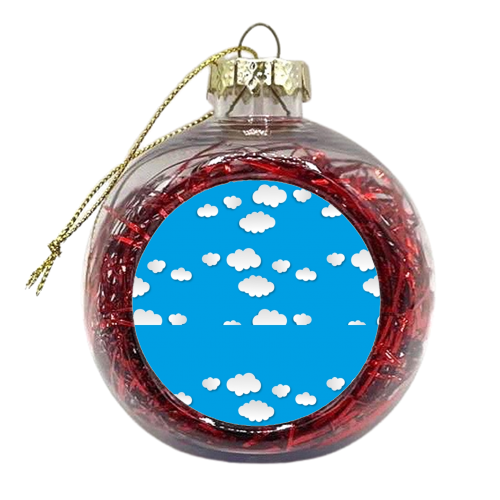 clouds - xmas bauble by Martha Molefe