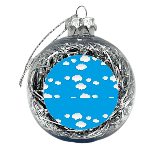 clouds - xmas bauble by Martha Molefe