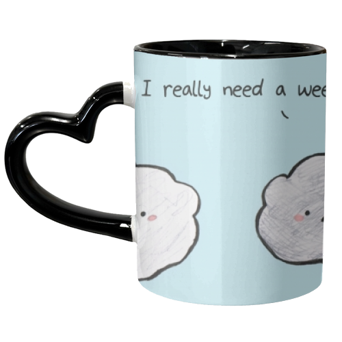 Clouds - unique mug by Ellie Bednall