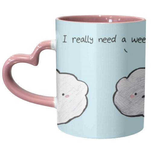 Clouds - unique mug by Ellie Bednall