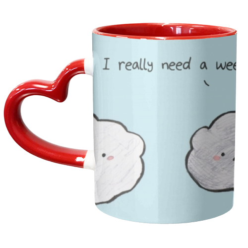 Clouds - unique mug by Ellie Bednall