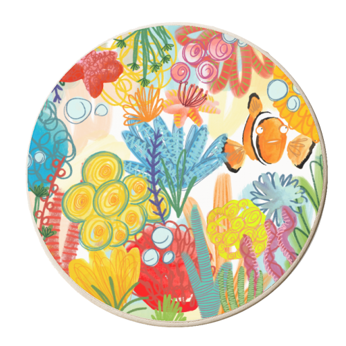 Clowning Around - personalised beer coaster by Pen and Gwyn