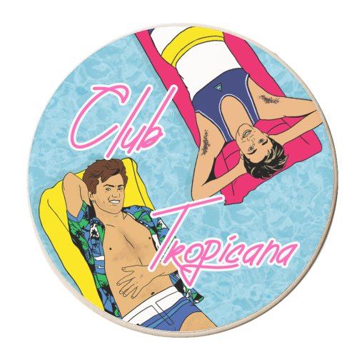 ClubTropicana - personalised beer coaster by Bite Your Granny