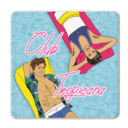ClubTropicana - personalised beer coaster by Bite Your Granny