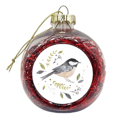 Coal Tit - xmas bauble by Sorcha Faulkner