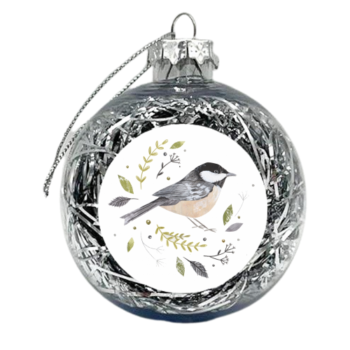 Coal Tit - xmas bauble by Sorcha Faulkner