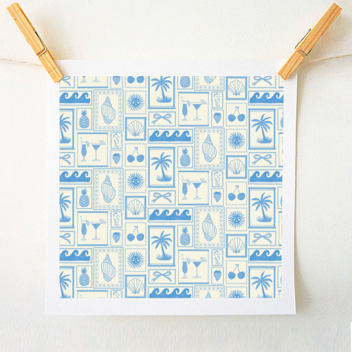 Coastal Blues - A1 - A4 art print by The Boy and the Bear