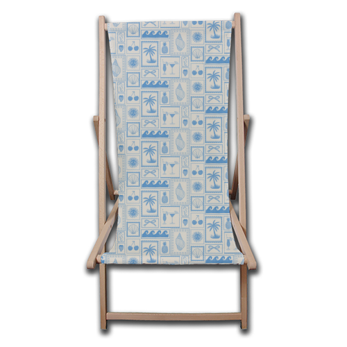Coastal Blues - canvas deck chair by The Boy and the Bear