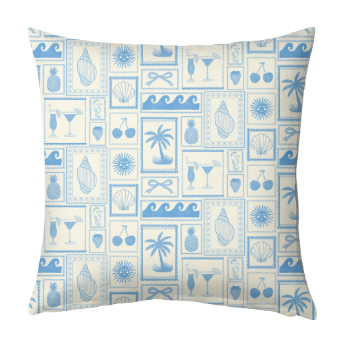 Coastal Blues - designed cushion by The Boy and the Bear