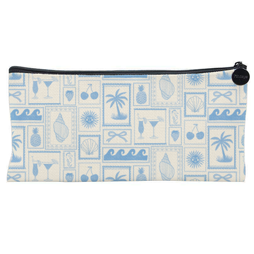 Coastal Blues - flat pencil case by The Boy and the Bear