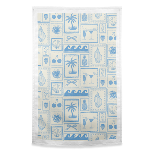 Coastal Blues - funny tea towel by The Boy and the Bear