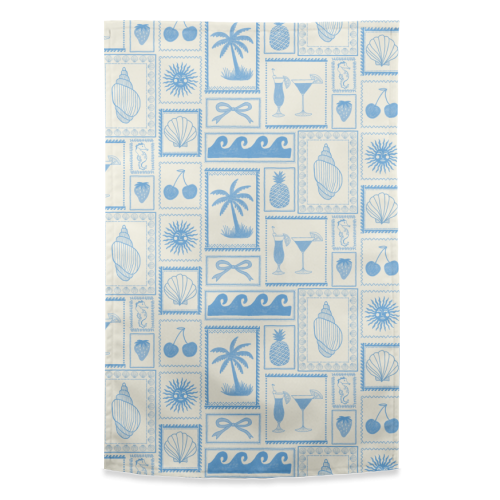 Coastal Blues - funny tea towel by The Boy and the Bear