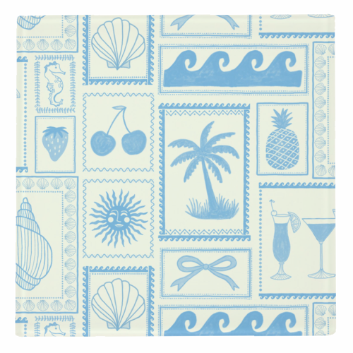 Coastal Blues - personalised beer coaster by The Boy and the Bear