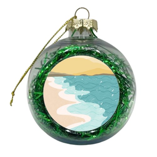Coastline - xmas bauble by Rock and Rose Creative