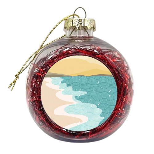 Coastline - xmas bauble by Rock and Rose Creative