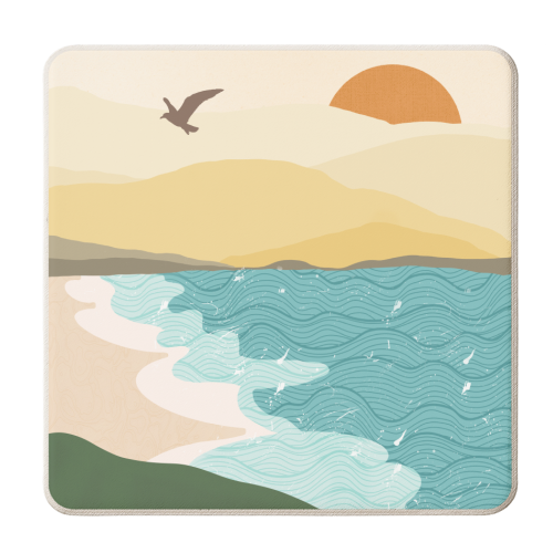 Coastline - personalised beer coaster by Rock and Rose Creative