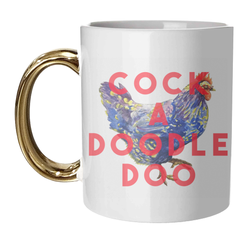 Cock A Doodle Doo - unique mug by The 13 Prints