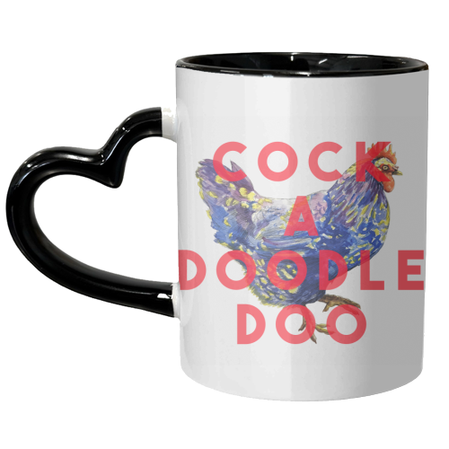 Cock A Doodle Doo - unique mug by The 13 Prints