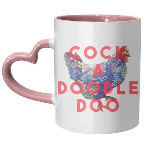 Cock A Doodle Doo - unique mug by The 13 Prints