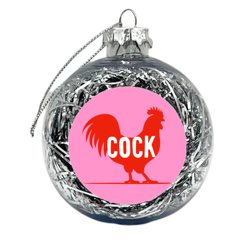 Cock-erel - xmas bauble by Adam Regester