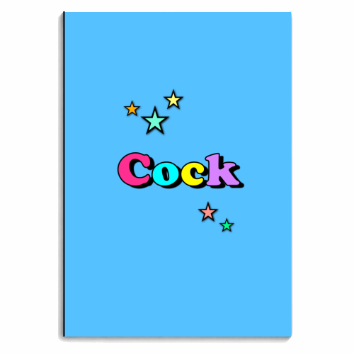 Cock & Stars - personalised A4, A5, A6 notebook by Adam Regester