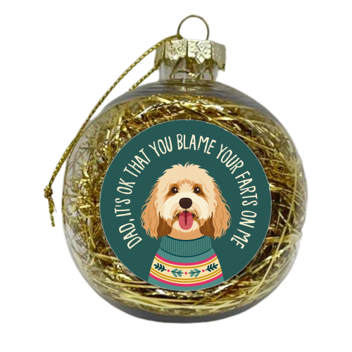 COCKAPOO DAD - xmas bauble by Claire Atwood