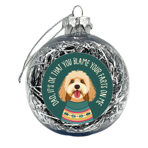 COCKAPOO DAD - xmas bauble by Claire Atwood