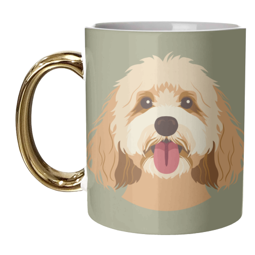 Cockapoo - unique mug by Claire Atwood
