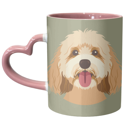 Cockapoo - unique mug by Claire Atwood