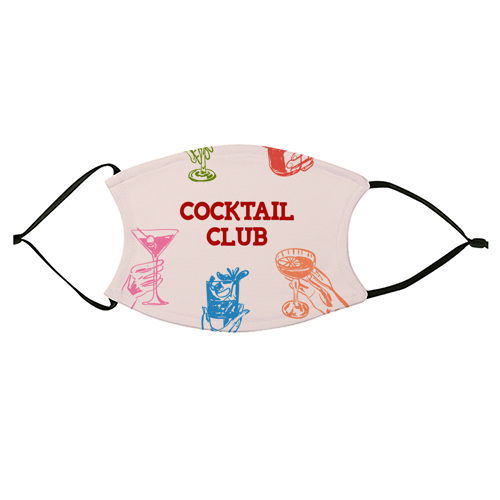 Cocktail Club - face cover mask by EZbie